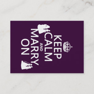 Houd Calm en Marry aan - alle kleuren Visitekaartje