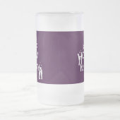 Houd Calm en Marry aan (klantgerichte kleur) Matglas Bierpul (Center)