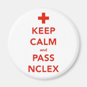 Houd Calm en pas NCLEX Magnet Magneet