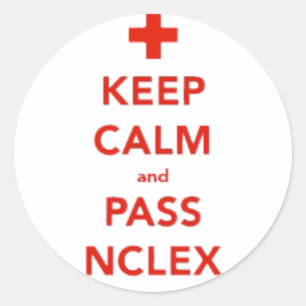 Houd calm- en passantecedenten ronde sticker