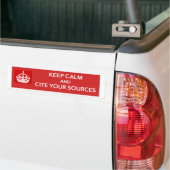 Houd Calm en roteer Uw Bronnen Bumpersticker (Op Truck)