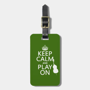 Houd Calm en Spel op (cello) (om het even welke kl Bagagelabel
