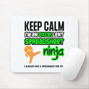 Houd Calm EXCELlent SPREADSHEET NINJA Muismat