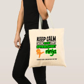 Houd Calm EXCELlent SPREADSHEET NINJA Tote Bag (Voorkant (product))