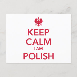 HOUD CALM I AM POLIST BRIEFKAART