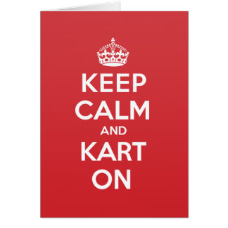 Houd Calm Kart-kaartje voor opmerkingen