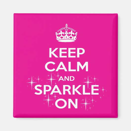 Houd Calm Pageant Magnet Magneet (Voorkant)