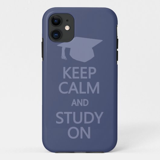 Houd Calm & Studie over de aangepaste iPhone-case Case-Mate iPhone Case (Achterkant)