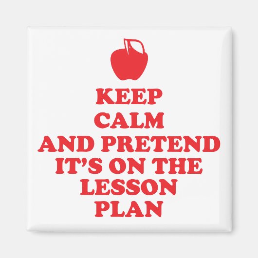 Houd Calm Teachers Magnet Magneet (Voorkant)