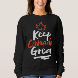 Houd Canada geweldig! Canadian Maple Leaf Make Aga Trui