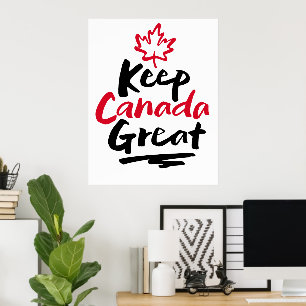 Houd CANADA Groot!  Canadese Esblad Make Again Poster