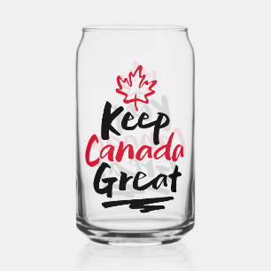 Houd CANADA Groot! Canadese Esdoornblad Make Agai Blikvorm Glas