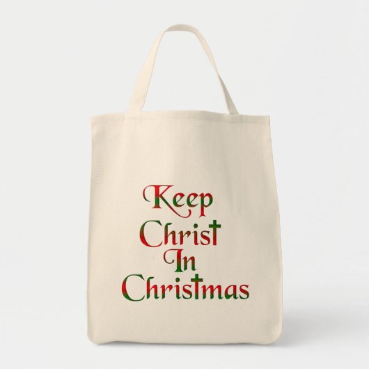 Houd Christus in de Canvas tas van kerststof (Voorkant)