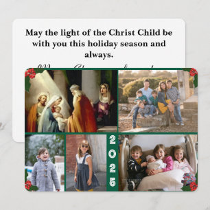 Houd Christus in de Kaart van de Kerstfamilie