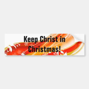 Houd Christus in Kerstmis, Draaikolk Bumpersticker