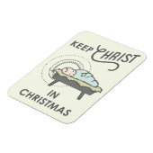 Houd Christus in Kerstmis Magneet (Linkerzijde)