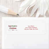 Houd Christus in Kerstmis Quote Etiket (Insitu)