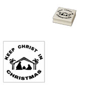 HOUD CHRISTUS IN KERSTMIS Rubberen stempel (Gestempeld)