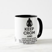 Houd Crom en verpletter uw vijanden Mok (Voorkant rechts)