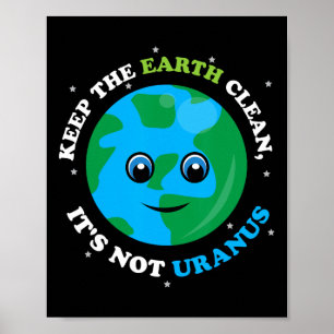 Houd de aarde schoon Dag van de Aarde Poster