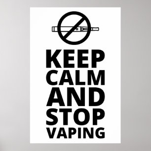 Houd de afdekking rustig en stop - anti-tape poster
