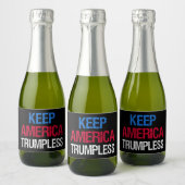 Houd de Amerikaanse Trumpless I Sparkling Wijnetiket (Flessen)