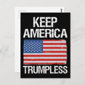 Houd de Amerikaanse Trumpless III Briefkaart (Voorkant / Achterkant)
