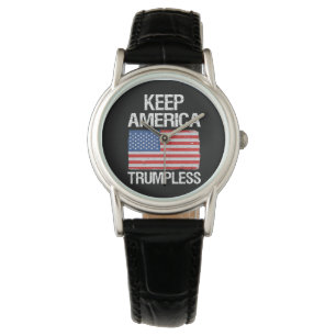 Houd de Amerikaanse Trumpless III Horloge