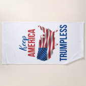 Houd de Amerikaanse Trumpless V Strandlaken (Voorkant)