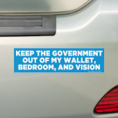 Houd de Bumpersticker voor de overheid buiten besc (Op auto)