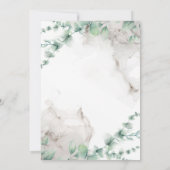 Houd de datum vrij uitnodiging voor een bruiloft (Achterkant)