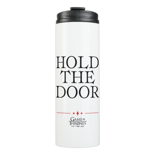 Houd de deur vast thermosbeker (Voorkant)