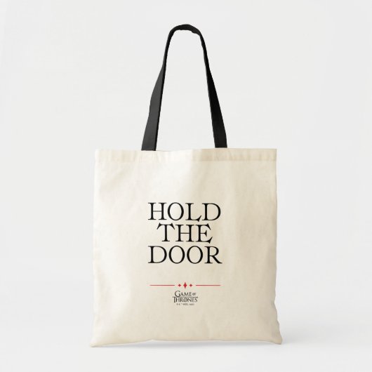 Houd de deur vast tote bag (Voorkant)