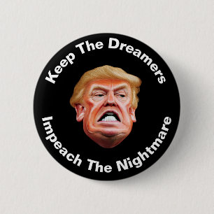 Houd de Droomers in stand Impeach de Nachtmerrie A Ronde Button 5,7 Cm