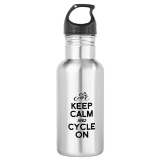 Houd de fiets kalm en fietsenfiets draaiend waterfles
