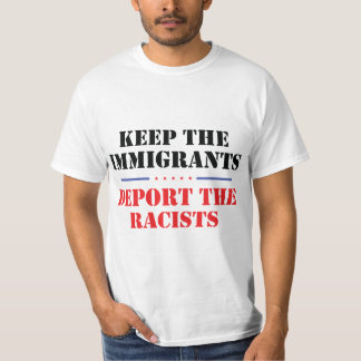 Houd de immigranten de racistische anti-trump uitz t-shirt