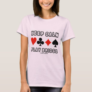 Houd de Kalme Brug van het Spel (Vier Kostuums van T-shirt