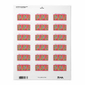 Houd de Kant van het Meerlokflard van het Blok Cal Etiket (Full Sheet)