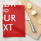 Houd de keukenhanddoek rustig |  sjabloon (Quarter Fold)