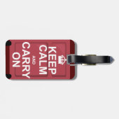 Houd de koffer rustig aan bagagelabel (Achterkant horizontaal)