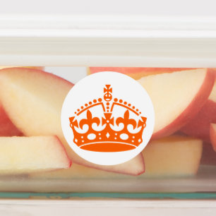Houd de kroon rustig Sinaasappel Labels
