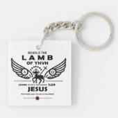 Houd de lamp van YHVH tegen Sleutelhanger (Achterkant)
