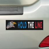 Houd de lijn bumpersticker (Op auto)