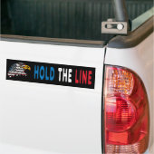 Houd de lijn bumpersticker (Op Truck)