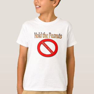 Houd de pinda's pinda's Shirt voor allergie vast