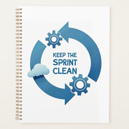 Houd de sprint schoon planner (Voorkant)