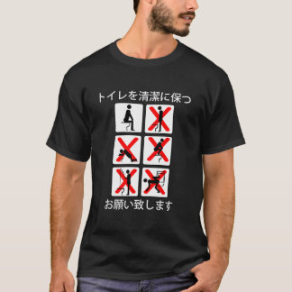 Houd de toiletreiniging schoon t-shirt