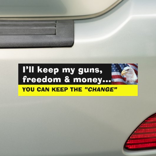 HOUD DE WIJZIGING BUMPERSTICKER (Op auto)