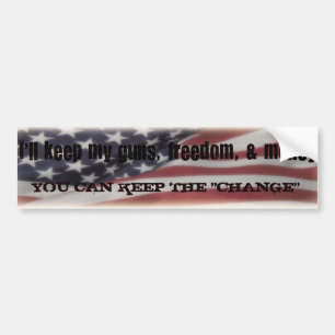 HOUD DE WIJZIGING BUMPERSTICKER