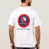 HOUD DE WIJZIGING, NOBAMA! T-SHIRT (Achterkant)